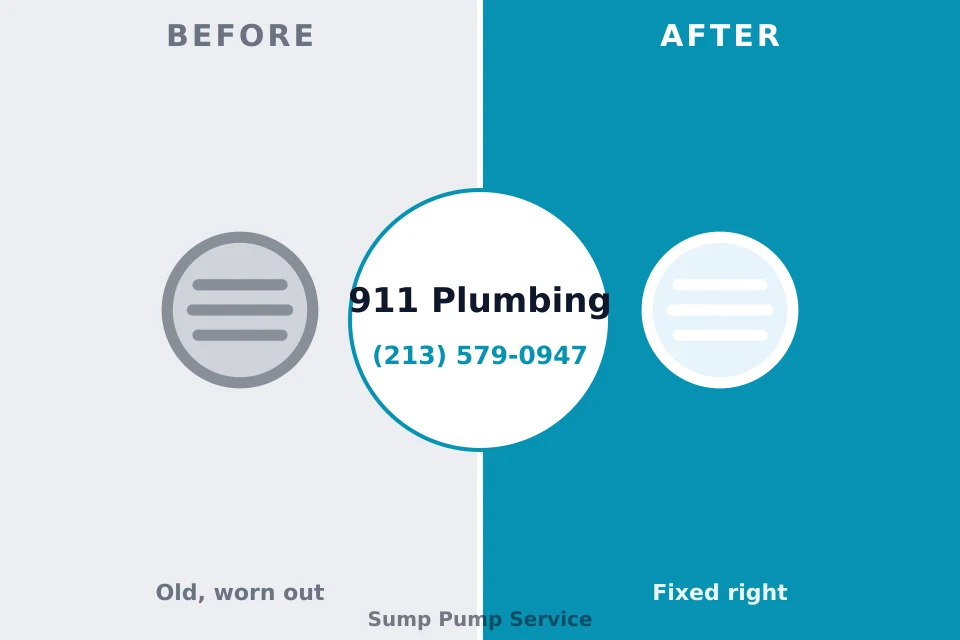 Before and after: plumbing company Fannett, TX